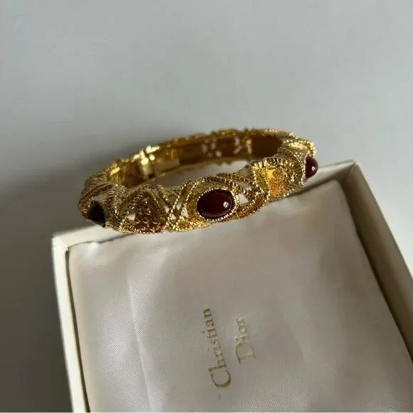 Vintage Christian Dior Henkel Grosse 60's Bangle Bracelet - Picture 3 of 10